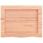 vidaXL Encimera baño madera maciza tratada marrón claro 40x30x(2-6) cm vidaXL Encimera baño madera maciza tratada marrón claro 40x30x(2-6) cm