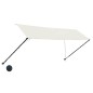 vidaXL Toldo retráctil con LED color crema 350x150 cm
