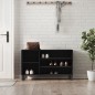 vidaXL Mueble zapatero madera contrachapada negro 102x36x60 cm vidaXL Mueble zapatero madera contrachapada negro 102x36x60 cm