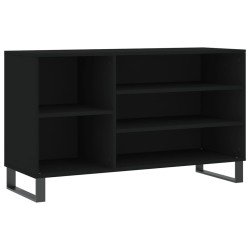 vidaXL Mueble zapatero madera contrachapada negro 102x36x60 cm