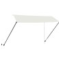 vidaXL Toldo retráctil con LED color crema 350x150 cm