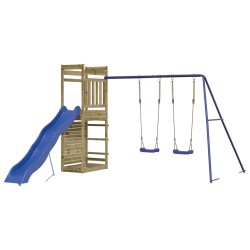 vidaXL Parque infantil de exterior madera de pino impregnada