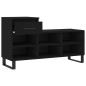 vidaXL Mueble zapatero madera contrachapada negro 102x36x60 cm