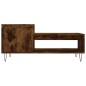 vidaXL Mesa de centro madera contrachapada roble ahumado 100x50x45 cm