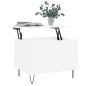 vidaXL Mesa de centro madera contrachapada blanco 60x44,5x45 cm vidaXL Mesa de centro madera contrachapada blanco 60x44,5x45 cm