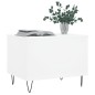 vidaXL Mesa de centro madera contrachapada blanco 60x44,5x45 cm vidaXL Mesa de centro madera contrachapada blanco 60x44,5x45 cm