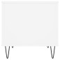 vidaXL Mesa de centro madera contrachapada blanco 60x44,5x45 cm vidaXL Mesa de centro madera contrachapada blanco 60x44,5x45 cm
