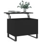 vidaXL Mesa de centro madera contrachapada negro 60x44,5x45 cm vidaXL Mesa de centro madera contrachapada negro 60x44,5x45 cm