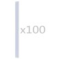 vidaXL Clips para malla de jardín 100 unidades PVC transparente vidaXL Clips para malla de jardín 100 unidades PVC transparente