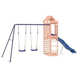 vidaXL Parque infantil de exterior madera maciza Douglas