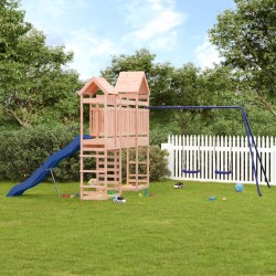 vidaXL Parque infantil de exterior madera maciza Douglas