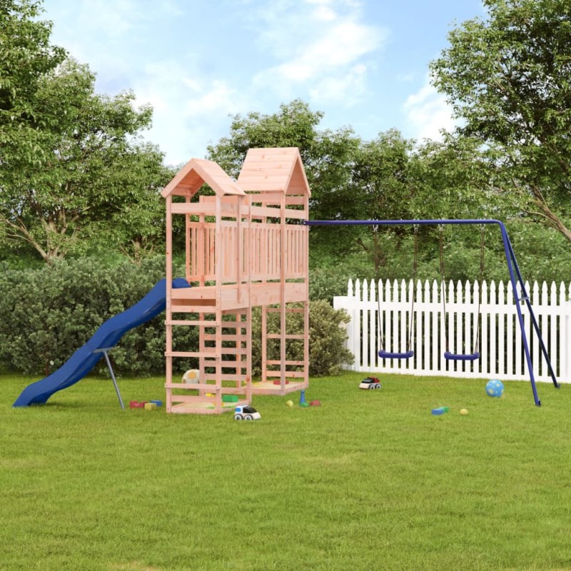 vidaXL Parque infantil de exterior madera maciza Douglas vidaXL Parque infantil de exterior madera maciza Douglas