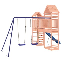 vidaXL Parque infantil de exterior madera maciza Douglas