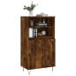 vidaXL Aparador alto madera contrachapada roble ahumado 60x36x110 cm vidaXL Aparador alto madera contrachapada roble ahumado 60x36x110 cm