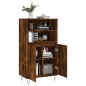 vidaXL Aparador alto madera contrachapada roble ahumado 60x36x110 cm vidaXL Aparador alto madera contrachapada roble ahumado 60x36x110 cm