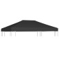 vidaXL Toldo de cenador 270 g/m² 4x3 m negro vidaXL Toldo de cenador 270 g/m² 4x3 m negro