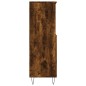 vidaXL Aparador alto madera contrachapada roble ahumado 60x36x110 cm vidaXL Aparador alto madera contrachapada roble ahumado 60x36x110 cm