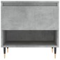vidaXL Mesas centro 2 uds madera ingeniería gris hormigón 50x46x50 cm