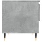 vidaXL Mesas centro 2 uds madera ingeniería gris hormigón 50x46x50 cm