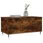 vidaXL Mesa de centro madera contrachapada roble ahumado 90x44,5x45 cm vidaXL Mesa de centro madera contrachapada roble ahumado 90x44,5x45 cm