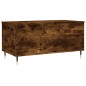 vidaXL Mesa de centro madera contrachapada roble ahumado 90x44,5x45 cm vidaXL Mesa de centro madera contrachapada roble ahumado 90x44,5x45 cm