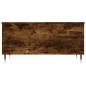vidaXL Mesa de centro madera contrachapada roble ahumado 90x44,5x45 cm vidaXL Mesa de centro madera contrachapada roble ahumado 90x44,5x45 cm