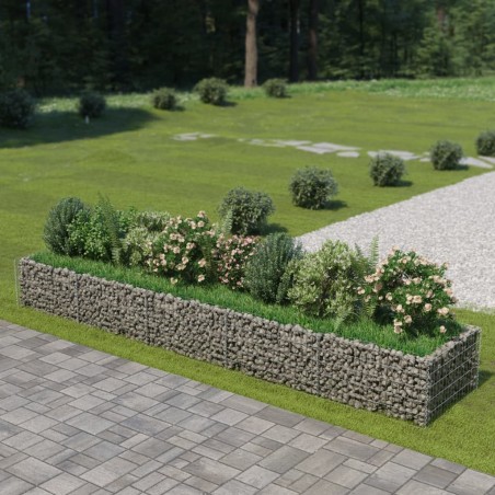 vidaXL Arriate de gaviones de acero 450x90x50 cm