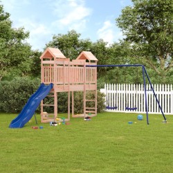vidaXL Parque infantil de exterior madera maciza Douglas