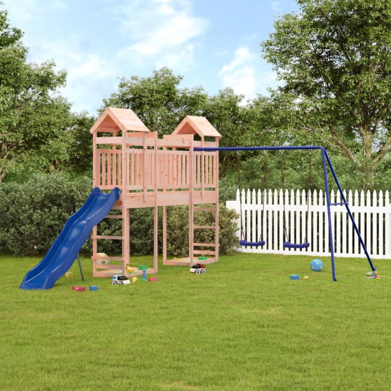 vidaXL Parque infantil de exterior madera maciza Douglas vidaXL Parque infantil de exterior madera maciza Douglas