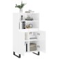 vidaXL Aparador alto madera contrachapada blanco brillo 60x36x110 cm vidaXL Aparador alto madera contrachapada blanco brillo 60x36x110 cm
