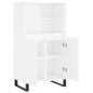 vidaXL Aparador alto madera contrachapada blanco brillo 60x36x110 cm vidaXL Aparador alto madera contrachapada blanco brillo 60x36x110 cm