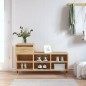 vidaXL Mueble zapatero madera contrachapada roble Sonoma 102x36x60 cm vidaXL Mueble zapatero madera contrachapada roble Sonoma 102x36x60 cm