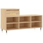 vidaXL Mueble zapatero madera contrachapada roble Sonoma 102x36x60 cm vidaXL Mueble zapatero madera contrachapada roble Sonoma 102x36x60 cm
