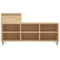 vidaXL Mueble zapatero madera contrachapada roble Sonoma 102x36x60 cm vidaXL Mueble zapatero madera contrachapada roble Sonoma 102x36x60 cm