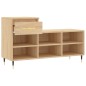 vidaXL Mueble zapatero madera contrachapada roble Sonoma 102x36x60 cm vidaXL Mueble zapatero madera contrachapada roble Sonoma 102x36x60 cm