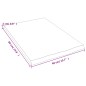 vidaXL Encimera de baño madera maciza tratada marrón claro 40x60x2 cm vidaXL Encimera de baño madera maciza tratada marrón claro 40x60x2 cm