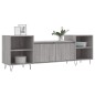 vidaXL Mueble para TV madera contrachapada gris Sonoma 160x35x55 cm vidaXL Mueble para TV madera contrachapada gris Sonoma 160x35x55 cm