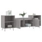 vidaXL Mueble para TV madera contrachapada gris Sonoma 160x35x55 cm vidaXL Mueble para TV madera contrachapada gris Sonoma 160x35x55 cm