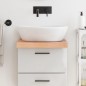vidaXL Encimera baño madera maciza tratada marrón claro 40x60x(2-6) cm vidaXL Encimera baño madera maciza tratada marrón claro 40x60x(2-6) cm