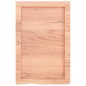 vidaXL Encimera baño madera maciza tratada marrón claro 40x60x(2-6) cm vidaXL Encimera baño madera maciza tratada marrón claro 40x60x(2-6) cm