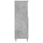 vidaXL Aparador alto madera contrachapada gris hormigón 60x36x110 cm
