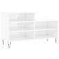 vidaXL Mueble zapatero madera contrachapada blanco brillo 102x36x60 cm vidaXL Mueble zapatero madera contrachapada blanco brillo 102x36x60 cm