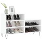 vidaXL Mueble zapatero madera contrachapada blanco brillo 102x36x60 cm vidaXL Mueble zapatero madera contrachapada blanco brillo 102x36x60 cm