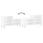 vidaXL Mueble zapatero madera contrachapada blanco brillo 102x36x60 cm vidaXL Mueble zapatero madera contrachapada blanco brillo 102x36x60 cm