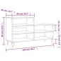 vidaXL Mueble zapatero madera contrachapada blanco brillo 102x36x60 cm vidaXL Mueble zapatero madera contrachapada blanco brillo 102x36x60 cm