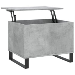 vidaXL Mesa de centro madera contrachapada gris hormigón 60x44,5x45 cm