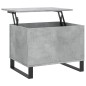 vidaXL Mesa de centro madera contrachapada gris hormigón 60x44,5x45 cm vidaXL Mesa de centro madera contrachapada gris hormigón 60x44,5x45 cm
