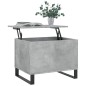 vidaXL Mesa de centro madera contrachapada gris hormigón 60x44,5x45 cm vidaXL Mesa de centro madera contrachapada gris hormigón 60x44,5x45 cm