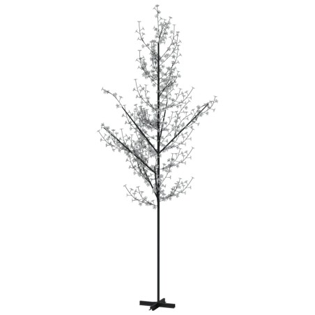 vidaXL Árbol LED con flor de cerezo 672 LED blanco cálido 400 cm