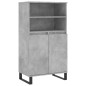 vidaXL Aparador alto madera contrachapada gris hormigón 60x36x110 cm vidaXL Aparador alto madera contrachapada gris hormigón 60x36x110 cm